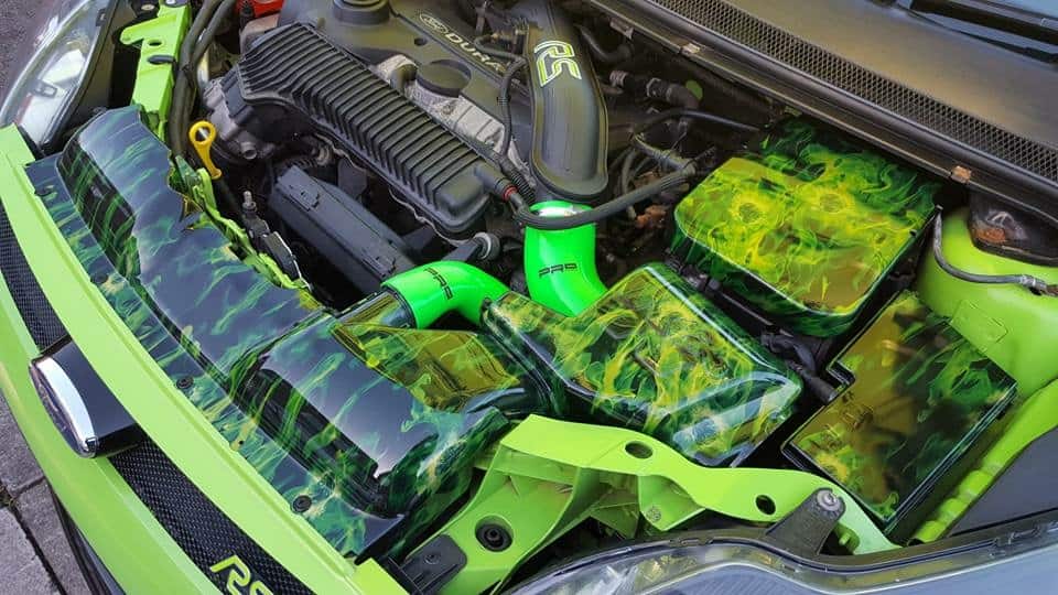 Hydro Dipped Focus RS Engine Bay Vital Hydrographic UK