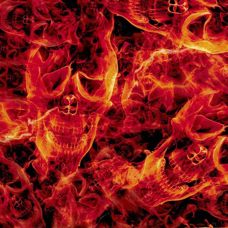 Inferno Skulls Hydro Dipping Pattern.