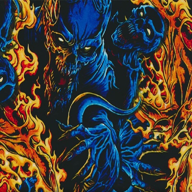 Through the Fire and Flames Hydro Dipping Pattern