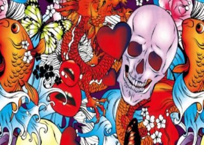 Colourful Tattoo Skulls