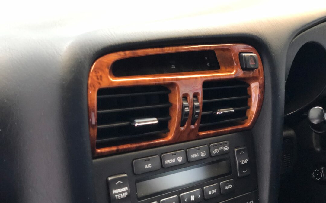 Car interior hydro dipped in luxury wood