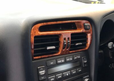 Car interior hydro dipped in luxury wood