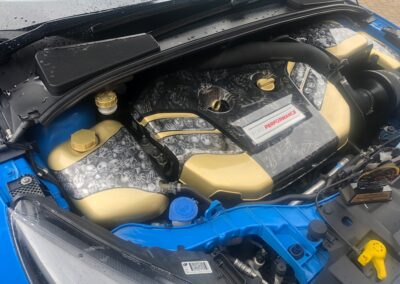 Ford Focus Rs Interior, Bodykit and engine bay hydro dipped in carbon fibre and custom design