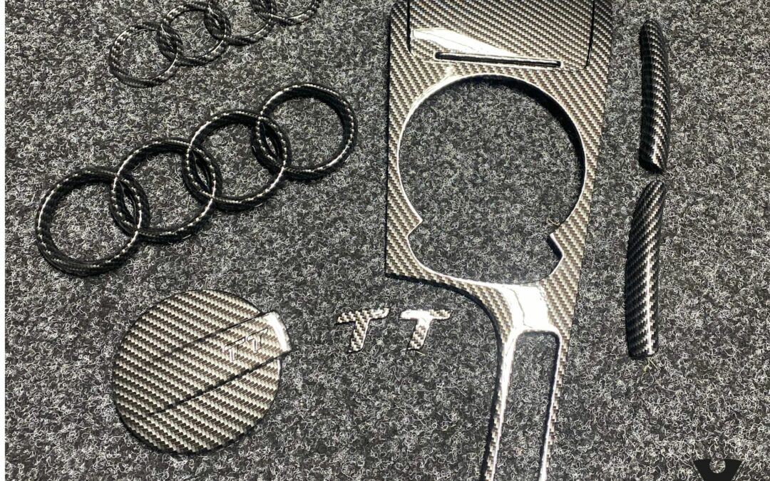 Audi TT Exterior, Interior and Engine Cover Hydro Dipped in Carbon Fibre