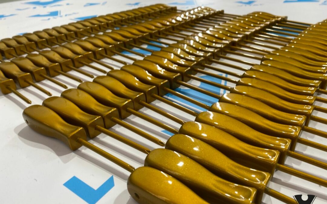 Batch of Screwdrivers Painted Gold
