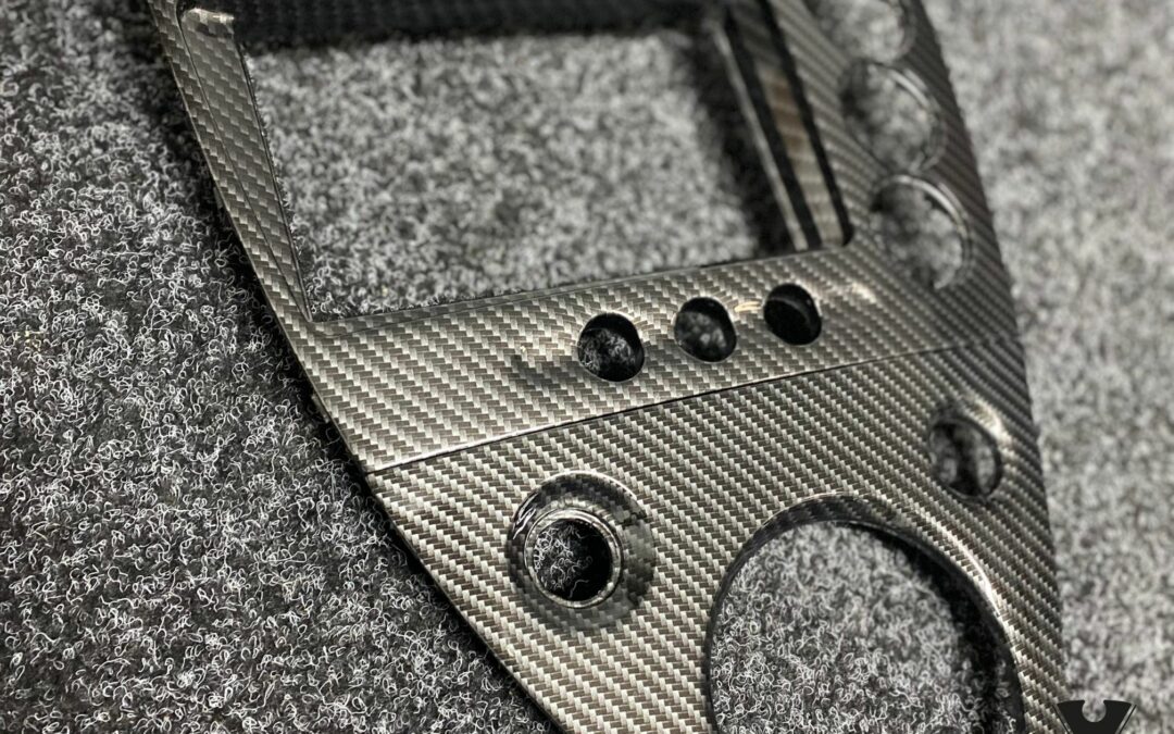 Honda Civic Type-R Stereo Surround Hydro Dipped in Carbon Fibre