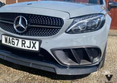 Convertible Mercedes Interior, Exterior and Wheels Hydro Dipped in Carbon Fibre
