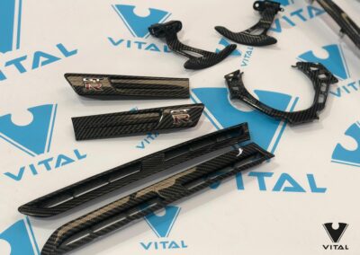 Nissan GTR Interior Hydro Dipped in Carbon Fibre