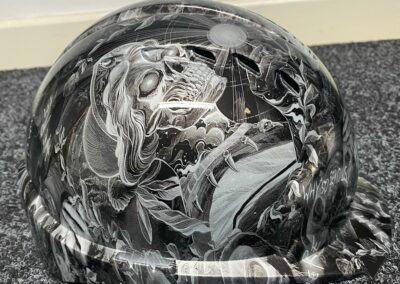 Safety Helmet Hydro Dipped in Why So Serious