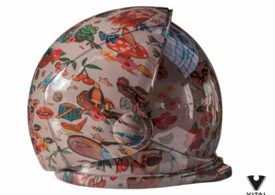 Custom Astronaut Helmet Hydro Dipped in Unskilled Worker