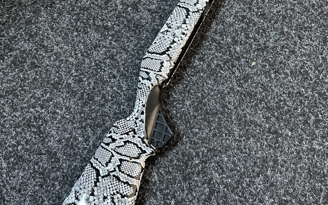 Gunstock Hydro Dipped In White Snake Skin