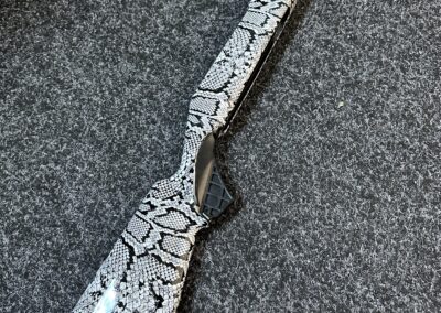Gunstock Hydro Dipped In White Snake Skin