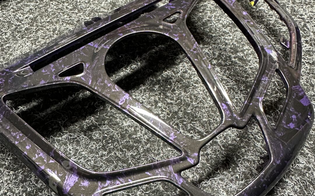 Ford Fiesta Interior Trims Hydro Dipped In Purple Forged Carbon