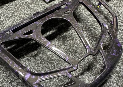 Ford Fiesta Interior Trims Hydro Dipped In Purple Forged Carbon