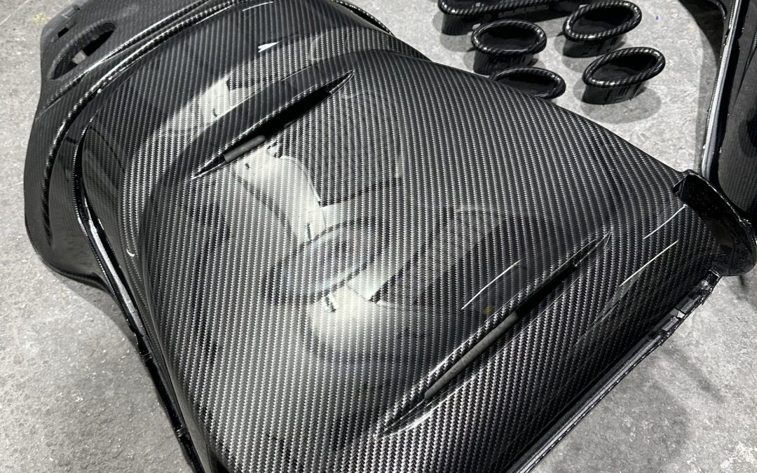 Seat Backs Hydro Dipped Carbon Fibre