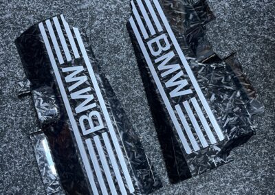 BMW Engine Covers Hydro Dipped in Forged Carbon