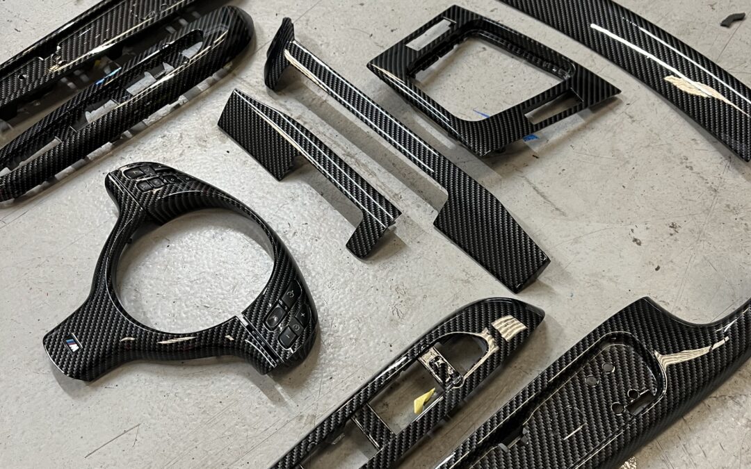 BMW E46 Interior Trims Hydro Dipped in Carbon Fibre
