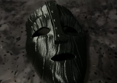 3D Printed Mask Painted in Satin Black