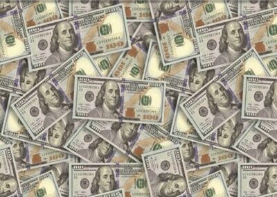 100 Dollar Bills hydro dipping film pattern