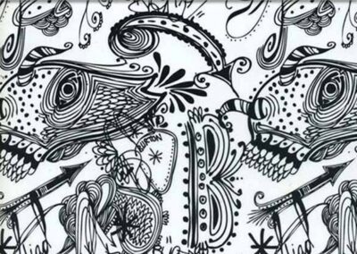 Black Burton hydro dipping film pattern