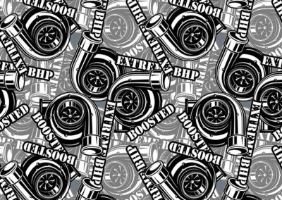 Boosted hydro dipping film pattern