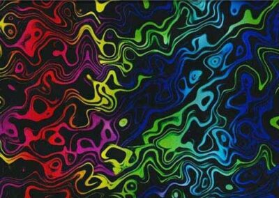 Rainbow Damascus hydro dipping film pattern