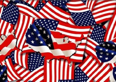 US Flags hydro dipping film pattern