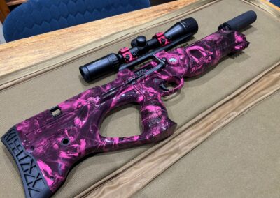 Air Rifle Stock Hydro Dipped in Pink Venom
