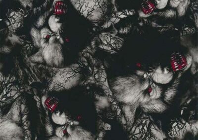 Werewolves hydro dipping film pattern