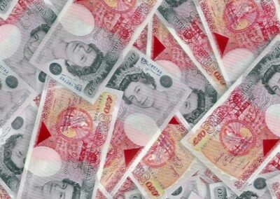 50 Pound Notes hydro dipping film pattern