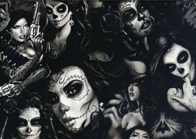 Chicana hydro dipping film pattern