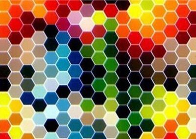 Colour Honeycomb hydro dipping film pattern