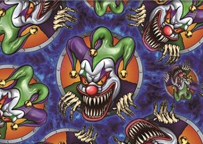 Creepy Clown hydro dipping film pattern