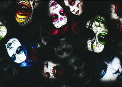 Day of the Dead hydro dipping film pattern