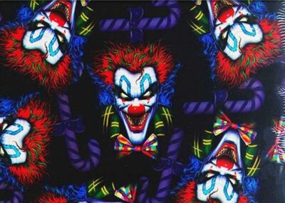 Evil Clowns hydro dipping film pattern