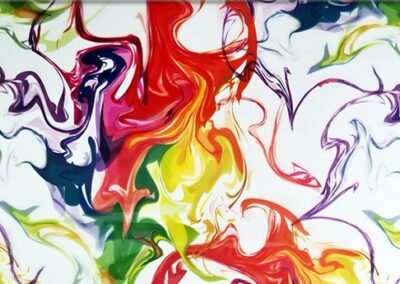 Swirled Paint hydro dipping film pattern