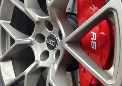 Audi RS5 Hybrid Brake Calipers Painted Red with RS Logos