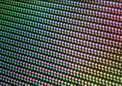 Iridescent hydro dipping film pattern