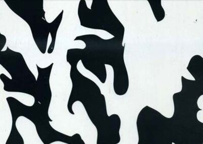 Black and Clear hydro dipping film pattern