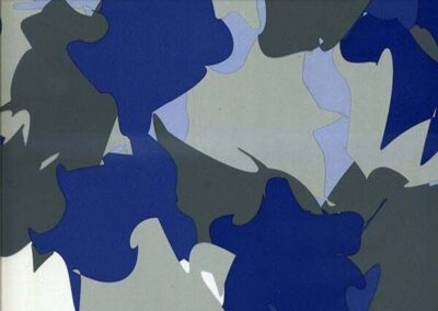 Blue hydro dipping film pattern