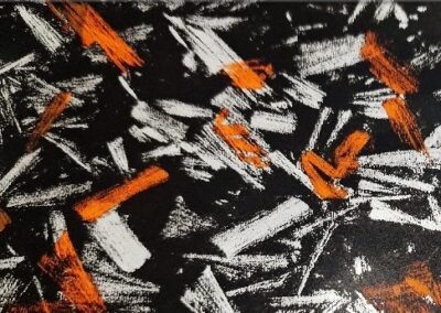 Orange Forged V2 hydro dipping film pattern