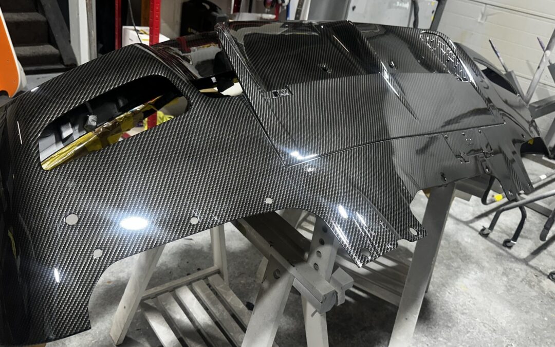 Ferrari Rear Diffuser Hydro Dipped in Carbon Fibre