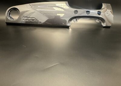 Full length carbon fibre Fiat 500 dash trim