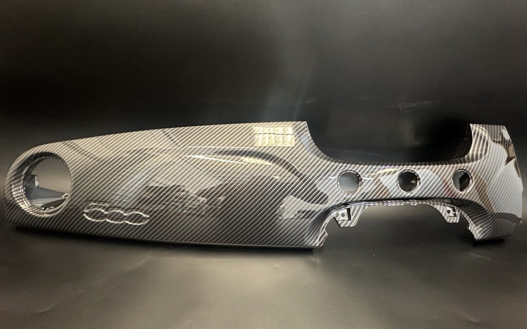 Fiat 500 Dash Trim Hydro Dipped in Carbon Fibre