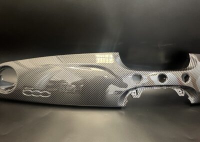 Fiat 500 Dash Trim Hydro Dipped in Carbon Fibre