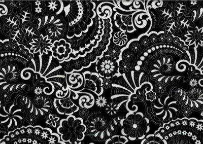 Black Floral hydro dipping film pattern