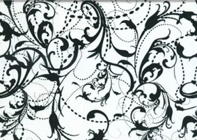 Floral Black hydro dipping film pattern