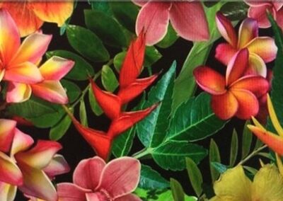 Hawaiian Flowers hydro dipping film pattern