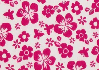 Pink Hibiscus hydro dipping film pattern