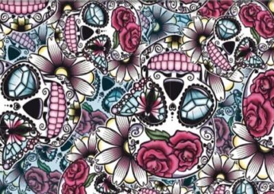 Rich Skulls hydro dipping film pattern